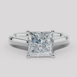 "Zella" 1 Carat Solitaire Princess Cut Diamond Engagement Ring SSPC07