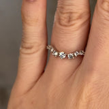 "Lela" Wave Shaped Eternity Diamond Ring ET46