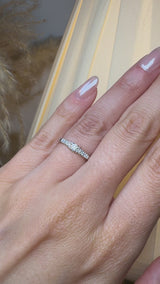 "Yen" Round Cut 1.2 carat Eternity Platinum Engagement Ring