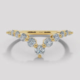 "Nile" 0.70ct Round Brilliant Cut Diamonds Shaped Eternity Ring ET23