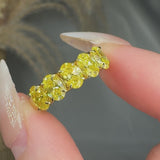 "Orv" Yellow 2.05 Carat Lab Grown Diamond Half Eternity Ring HLR570