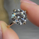 "Venoya" 2 Carat Round Cut Solitaire Lab Grown Diamond Engagement Ring HLR494