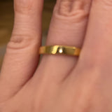 3mm Band Flat Court Wedding Ring
