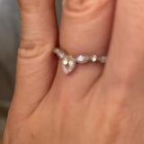 "Elisa" Sparkling Wishbone 0.23ct Diamond Eternity Ring ET70