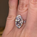 "Lilah" Halo Marquise Cut Diamond Shoulder Engagement Ring HAMC03