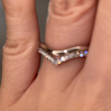 "Margot" Double Band V Shape 0.30ct Diamond Eternity Ring ET47