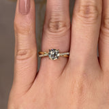 "Diana" 1.75 Carat Round Brilliant Cut Crossover Diamond Shoulders Engagement Ring