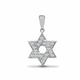 18ct White Gold Diamond Pendant - HEERA DIAMONDS