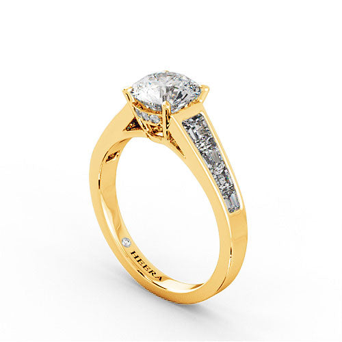LUISA - Diamond Engagement Ring in Yellow Gold - HEERA DIAMONDS