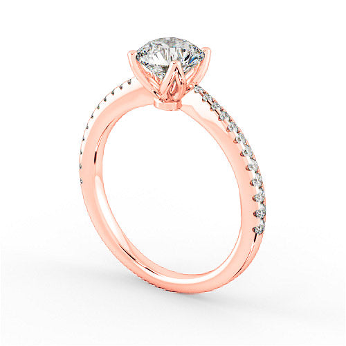 Afsana Halo Engagement Ring - HEERA DIAMONDS