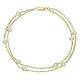Diamond Double Chain Bracelet - HEERA DIAMONDS