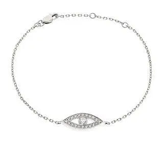 Evil Eye Diamond Chain Bracelet - HEERA DIAMONDS