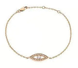Evil Eye Diamond Chain Bracelet - HEERA DIAMONDS