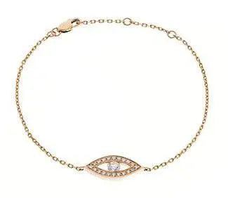 Evil Eye Diamond Chain Bracelet - HEERA DIAMONDS