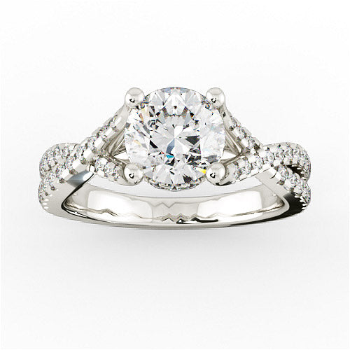 Nesi Halo Engagement Ring - HEERA DIAMONDS