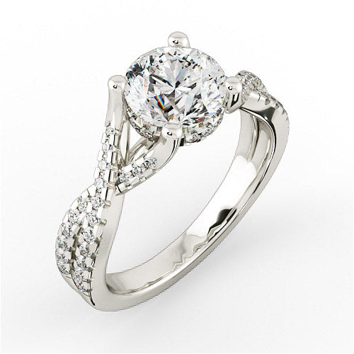 Nesi Halo Engagement Ring - HEERA DIAMONDS