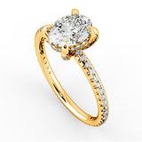 Nuki Halo Engagement Ring - HEERA DIAMONDS