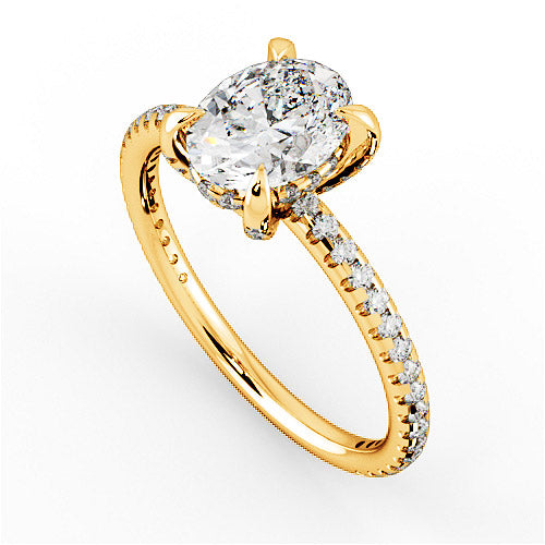 Nuki Halo Engagement Ring - HEERA DIAMONDS