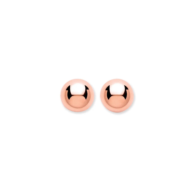 Rose Gold Ball Studs - HEERA DIAMONDS