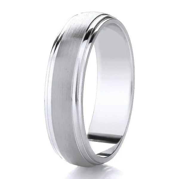 Traditional Court Mens Wedding band in a Comfort fit. - HEERA DIAMONDS