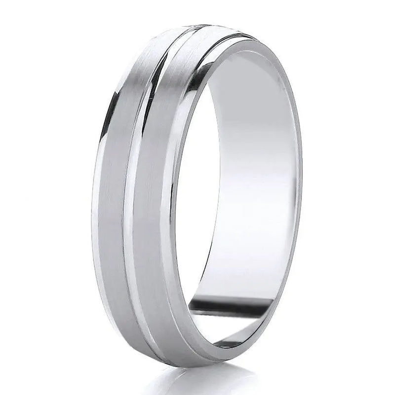 Traditional Court Mens Wedding band in a Comfort fit. - HEERA DIAMONDS