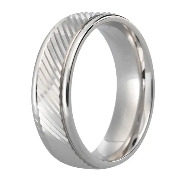 Traditional Court Mens Wedding band in a Comfort fit. - HEERA DIAMONDS