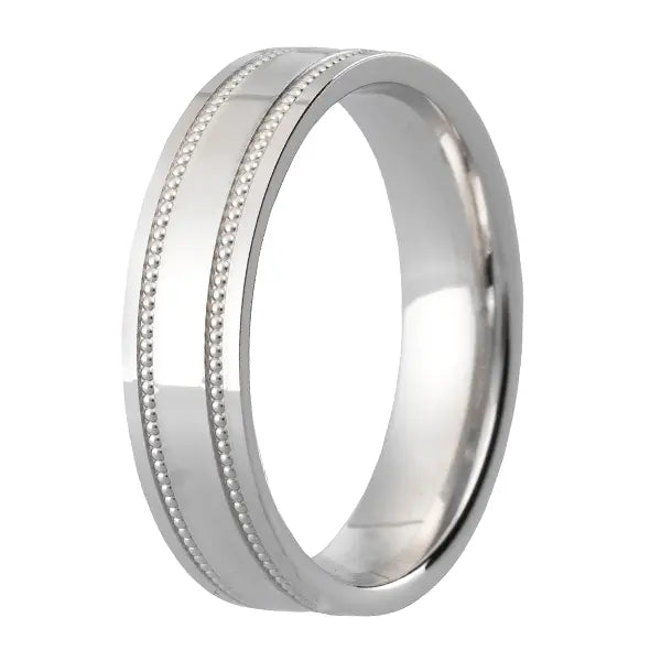 Traditional Court Mens Wedding band in a Comfort fit. - HEERA DIAMONDS