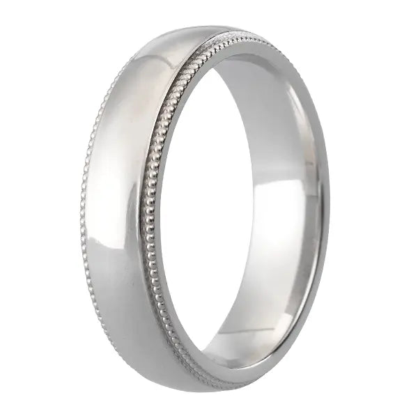 Traditional Court Mens Wedding band in a Comfort fit. - HEERA DIAMONDS