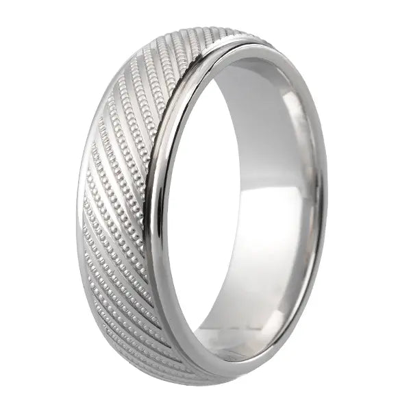 Traditional Court Mens Wedding band in a Comfort fit. - HEERA DIAMONDS