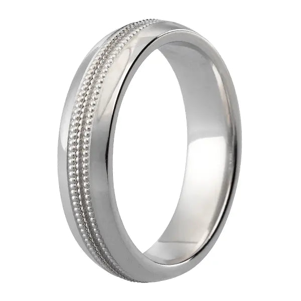 Traditional Court Mens Wedding band in a Comfort fit. - HEERA DIAMONDS