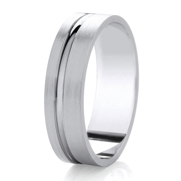 Traditional Court Mens Wedding band in a Comfort fit. - HEERA DIAMONDS