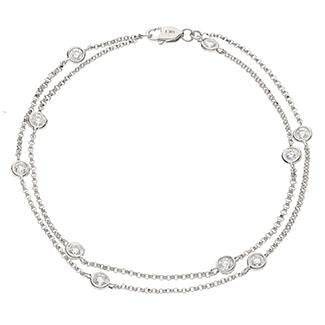 Diamond Double Chain Bracelet - HEERA DIAMONDS