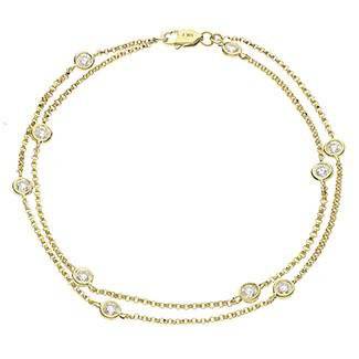 Diamond Double Chain Bracelet - HEERA DIAMONDS