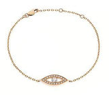 Evil Eye Diamond Chain Bracelet - HEERA DIAMONDS