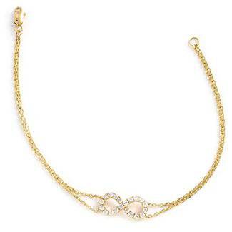Infinity Diamond Double Chain Bracelet - HEERA DIAMONDS