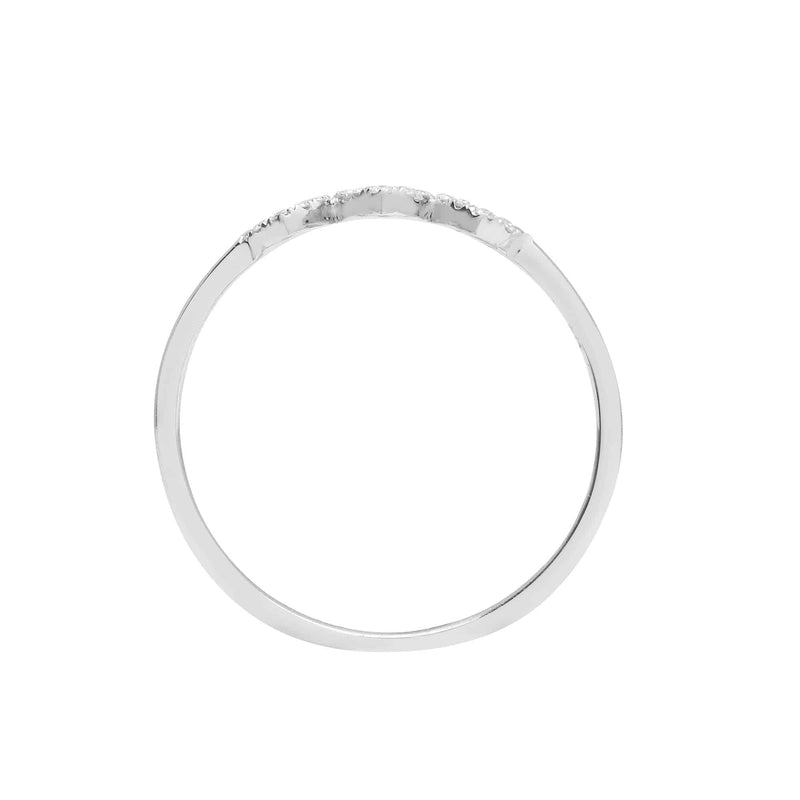 18ct White 0.10ct Diamond 3 x Heart Ring - HEERA DIAMONDS