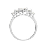 18ct White 0.66ct Round & Marquise Diamond Ring - HEERA DIAMONDS