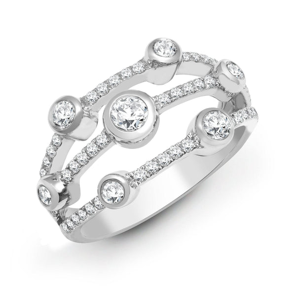 18ct White 0.85ct Diamond Ring - HEERA DIAMONDS