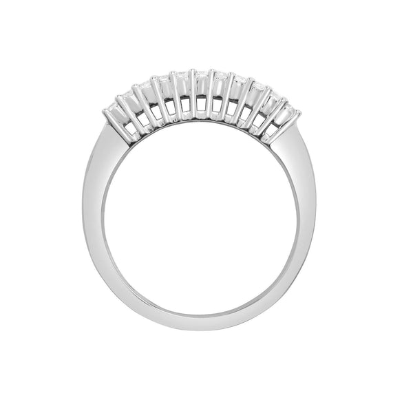 18ct White 1.00ct Round & Baguette Diamond Ring - HEERA DIAMONDS