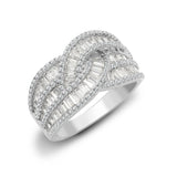 18ct White 1.83ct Round & Baguette Diamond Ring - HEERA DIAMONDS