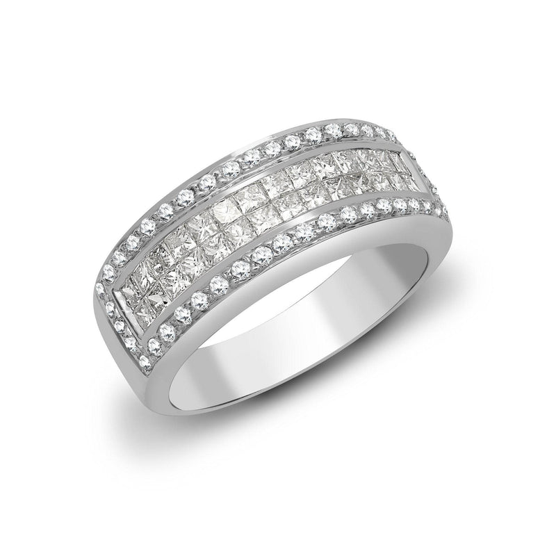 18ct White Gold Diamond Ring - HEERA DIAMONDS