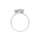 9ct White Gold Trilogy Diamond Ring - HEERA DIAMONDS
