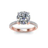 Armida Round Brilliant Solitaire Engagement Ring in Rose Gold - HEERA DIAMONDS