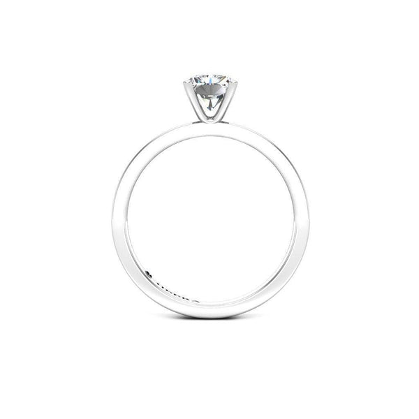 Avena Radiant Cut Solitaire Engagement Ring in Platinum - HEERA DIAMONDS