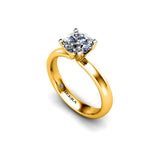 Bardo Round Brilliant Solitaire Engagement Ring in Yellow Gold - HEERA DIAMONDS