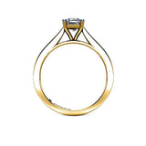 Bella Emerald Cut Solitaire Engagement Ring in Yellow Gold - HEERA DIAMONDS