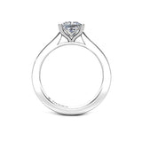 Elaria Princess Cut Solitaire Engagement Ring in Platinum - HEERA DIAMONDS