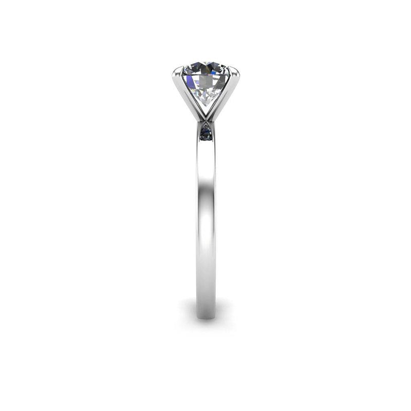 Ermina Round Brilliant Solitaire Engagement Ring in Platinum - HEERA DIAMONDS