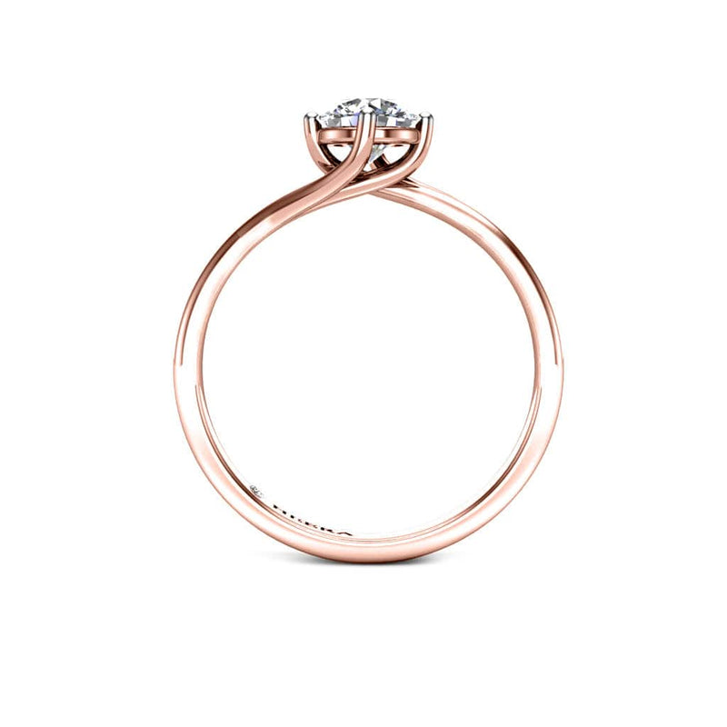 Lavera Round Brilliant Solitaire Engagement Ring in Rose Gold - HEERA DIAMONDS