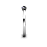 Sabina Round Brilliant Solitaire Engagement Ring in Platinum - HEERA DIAMONDS